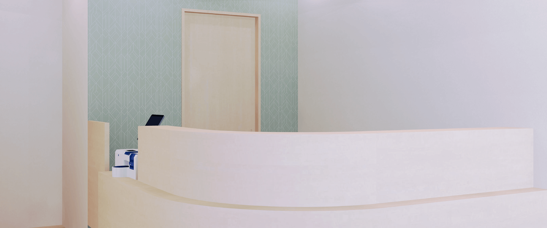 中野富士見町サニークリニックの受付のパース